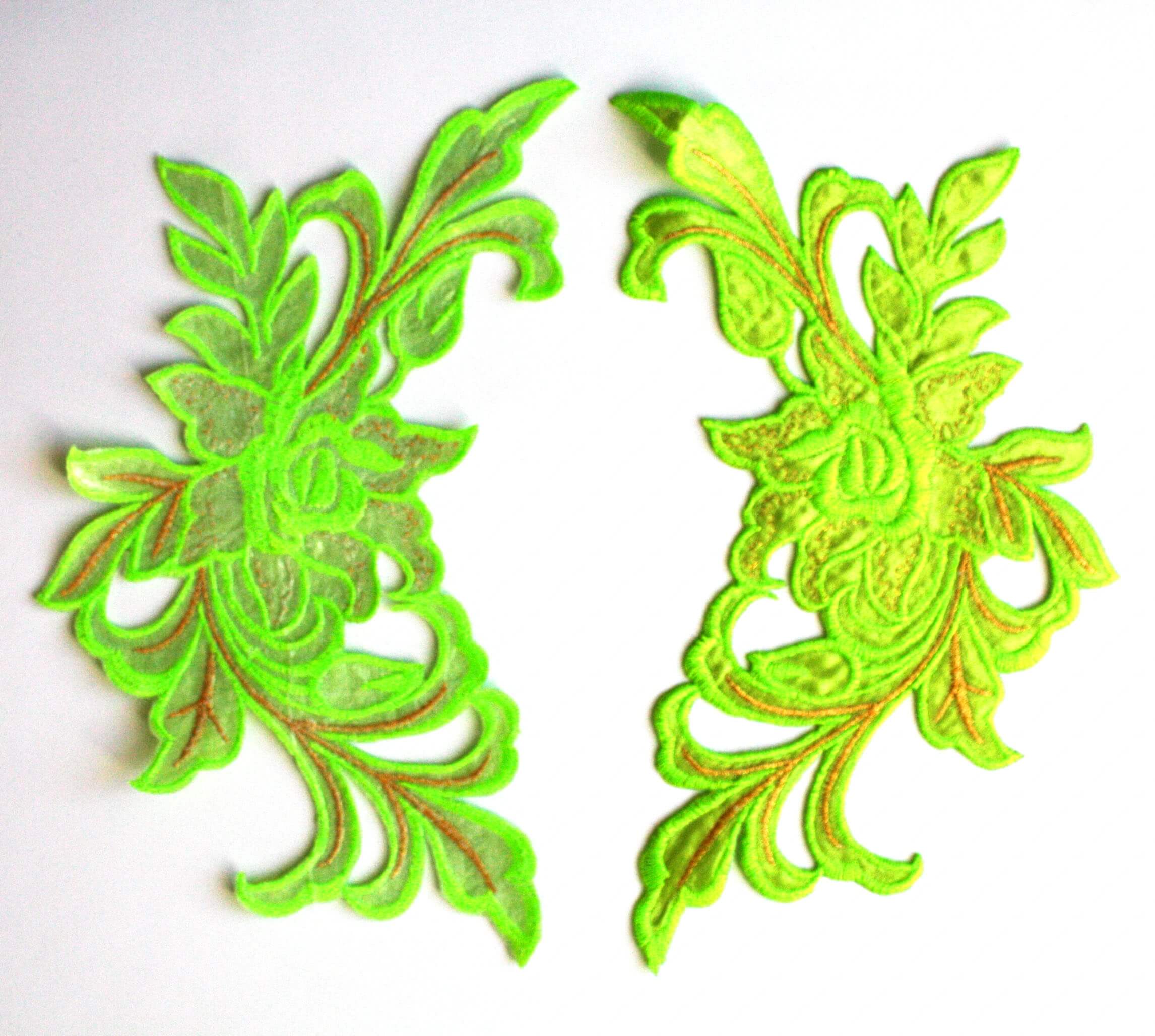 Мереживний лейс Green Neon HF 22.5х13см